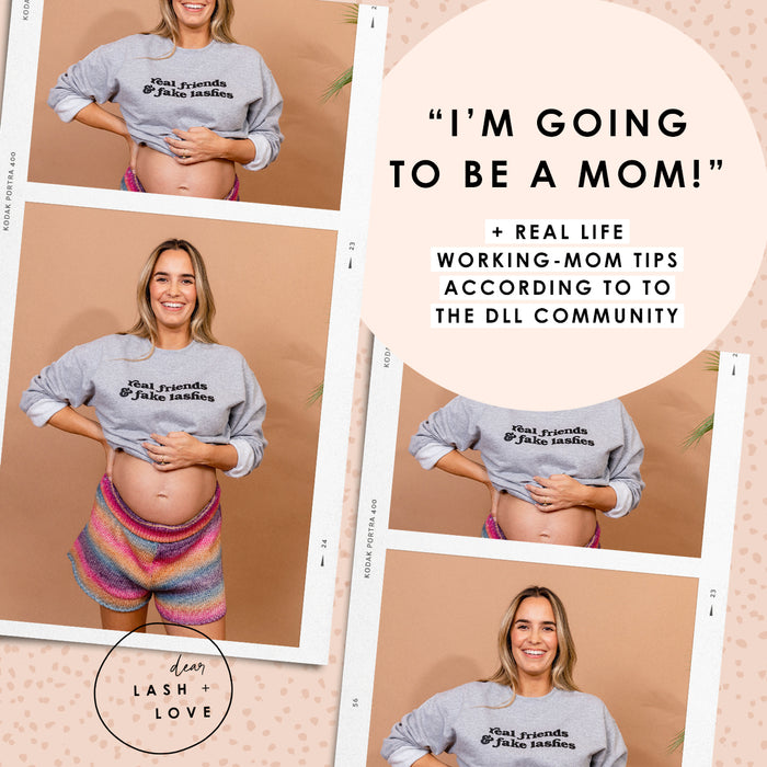 "I'm Going To Be A Mom!!!" Thoughts + Real Life Working-Mom Tips According to the DLL Community