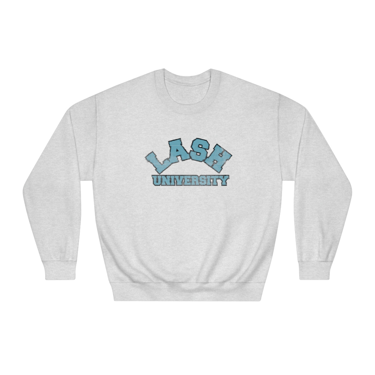 Lash University Unisex Crewneck Sweatshirt In Grapefruit