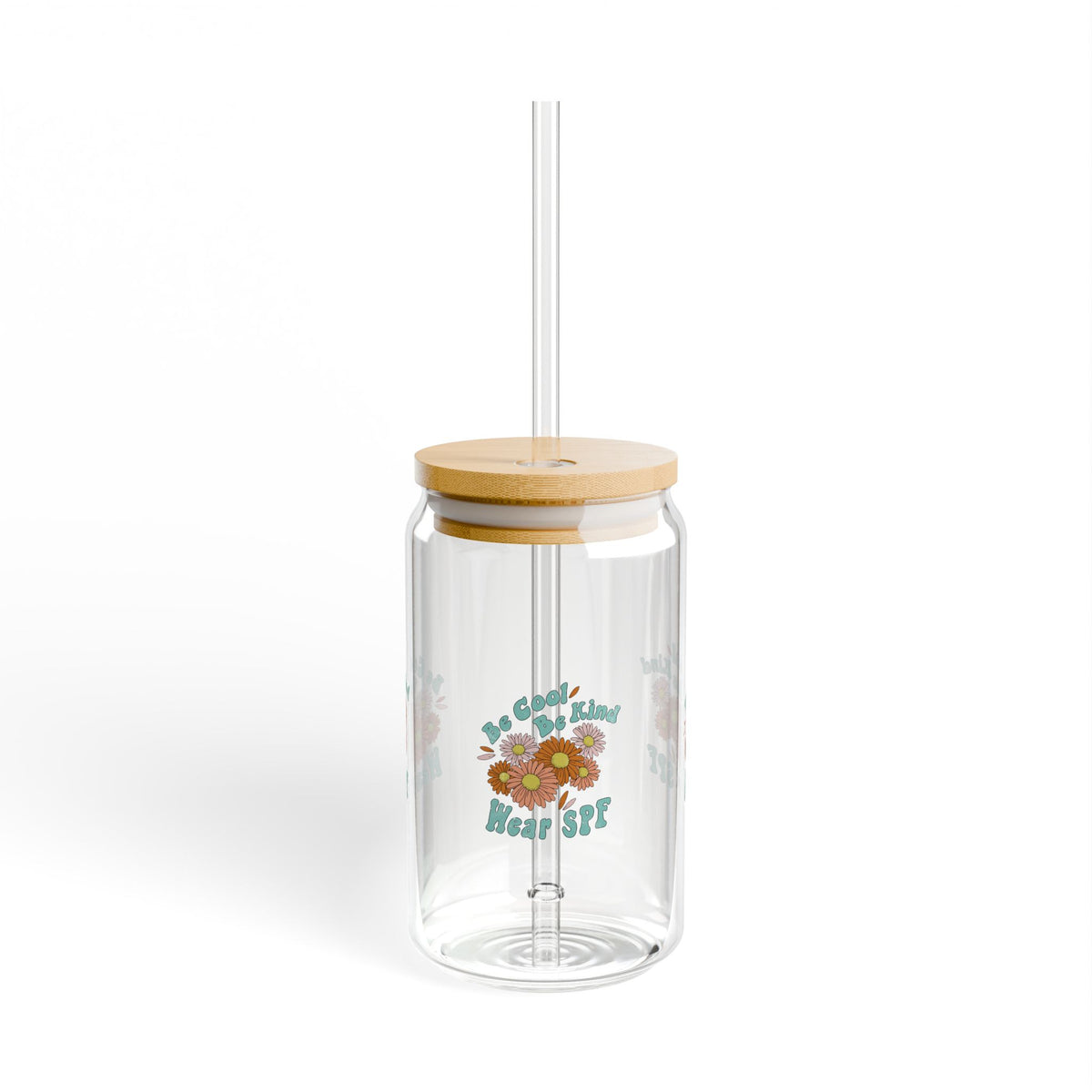 Be Cool Be Kind Wear SPF Sipper Glass, 16oz