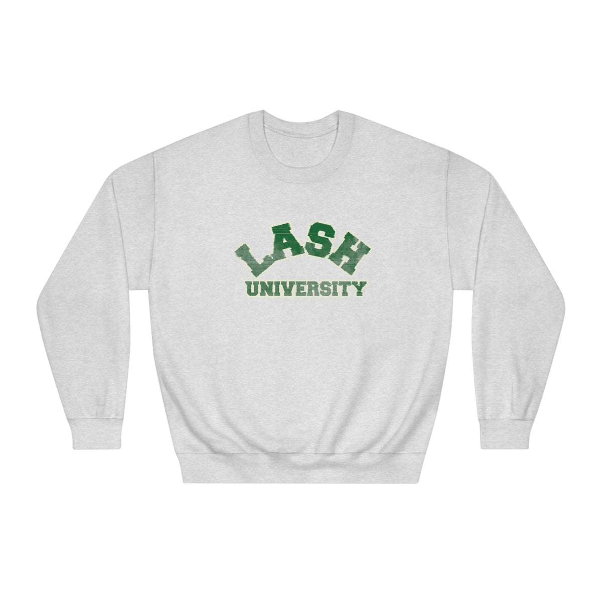 Lash University Unisex Crewneck Sweatshirt In Grapefruit