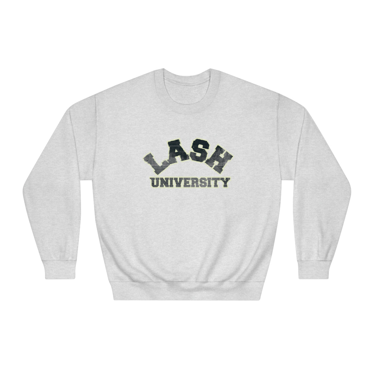 Lash University Unisex Crewneck Sweatshirt In Grapefruit
